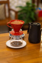 V60 manual brew coffee