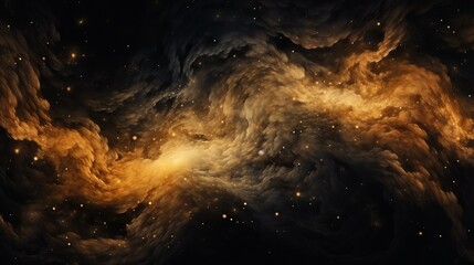 Stunning Space Nebula with Glowing Stars