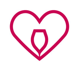 wine love icon - 787255563