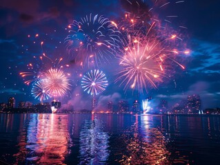 Victoria Day fireworks in Canada