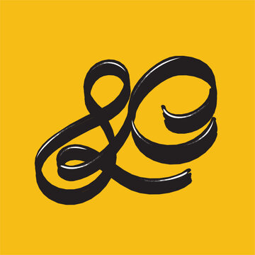 The Hand lettering vector digital artwork of the number 80, 80th The number is depicted in a swirling, curly font, with a flourish at the end of the tail, style swash, flourish font, Bold black font.