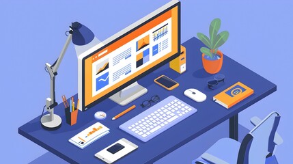 Streamlined Workspace with Dual Monitors: A Symbol of Optimized Productivity