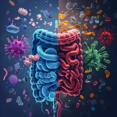 Contrast of Unhealthy and Healthy Gut Microbiomes Showcasing the Benefits of Probiotic Supplementation for Overall Well Being