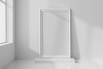 White frame background