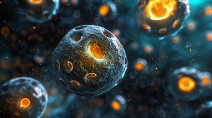 Repair cellular damage symbolizing hope and innovation in medical treatments the targeted approach of nanomedicine in oncology
