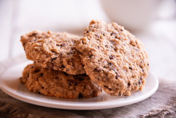 Chocolate chip cookies for breakfast - 787263971