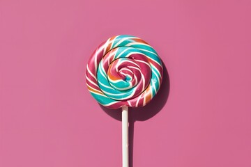 PhotoStock Artistic capture of lollipop against a white isolated background