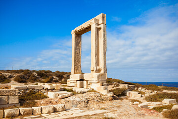 Portara Palatia, Naxos island - obrazy, fototapety, plakaty