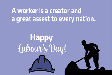 labour day poster template, vector illustration,1st may labour day poster concept illustration, best of labour day poster design quotes, labour day poster quotes, labour day abstract background, gray,