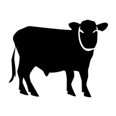 Cow silhouette vector
