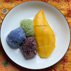 thai Mango Sticky Rice is a type of dessert from Thailand that comes from ripe mangoes. with soft,...
