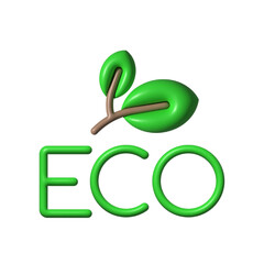 Eco sign on roof vector icon. Eco, sign, 3d, icon, environmental, green, eco friendly, symbol, nature, conservation, ecology, earth friendly, eco design on white background vector. Eco sign vector 3D 
