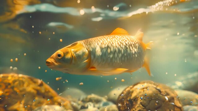 fish swimming Video 4K