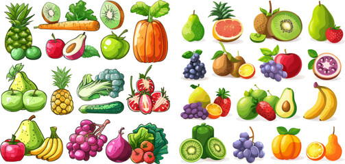 Vegetables and fruits groups