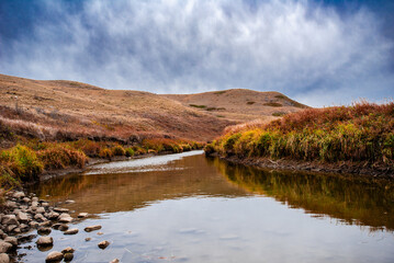 Fototapeta premium Frenchman River in Grasslands National Park