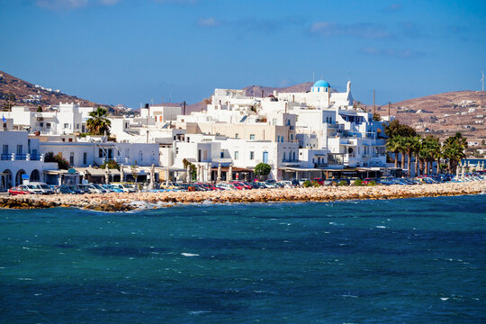 Paros island aerial view