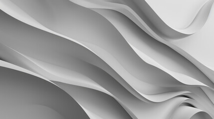 A long, curvy line of white with a gray background - obrazy, fototapety, plakaty
