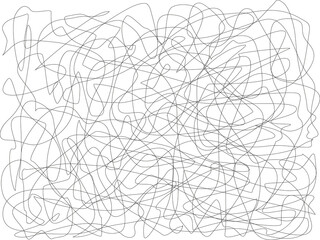 abstract random linear line drawing