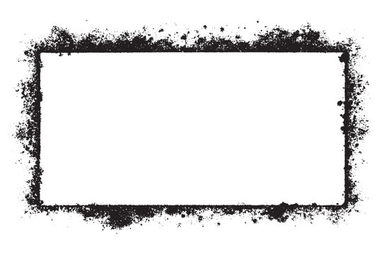 Stencil frame dirty texture rectangle border