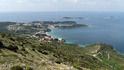 Fototapeta na wymiar Aerial view of Cavtat in Croatia