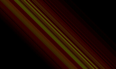 Abstract diagonal light red and yellow stripe lines on black background.