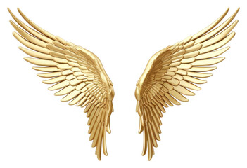 Fototapeta premium PNG Angel wings gold white background accessories accessory