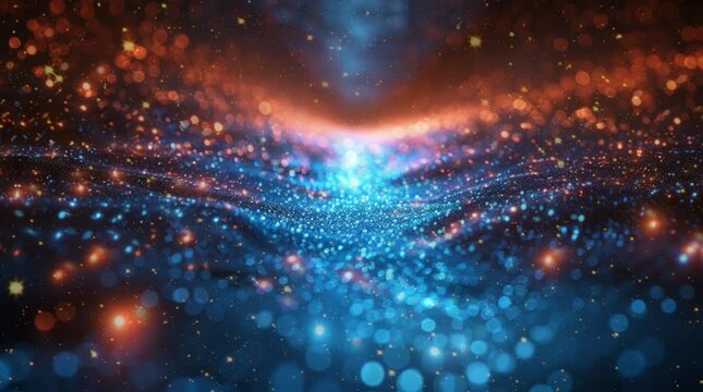 Glowing blue light background