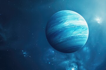 Discovering Uranus: A Stunning View of the Planet and Its Mysteries - obrazy, fototapety, plakaty