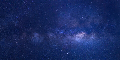 The Panorama Milky Way galaxy, Long exposure photograph.The Panorama Milky Way galaxy, Long...