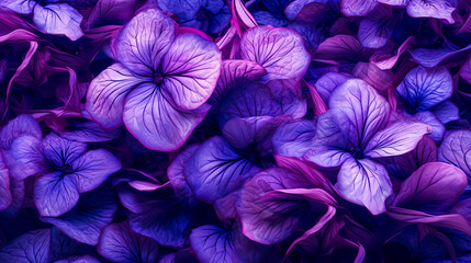 A close up of purple flowers with a purple background