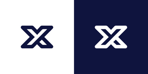 modern x Letter Logo - obrazy, fototapety, plakaty