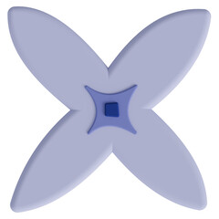 A lilac PNG transparent background in a cute decoration foam art style spring floral concept,3D illustration