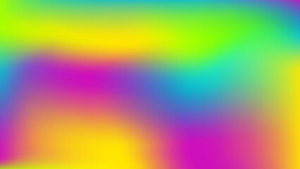 Ultramarine yellow purple mauve green spots background. Violet blue lime lemon banner print. Cyan magenta ochre jade mockup for web presentation ads invitation cover. Neon psychedelic rainbow poster. 