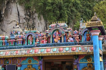 Hindu shrines in Batu Caves, Malaysia