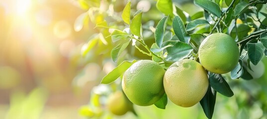 Detailed close up view of a fresh and ripe pomelo fruit for enhanced search result relevance - obrazy, fototapety, plakaty