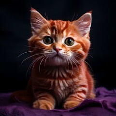 portrait of a cat with eyes