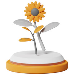 Botanic flower plant Science Laboratorium experience 3D