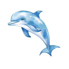 cute whale watercolor style, illustration.