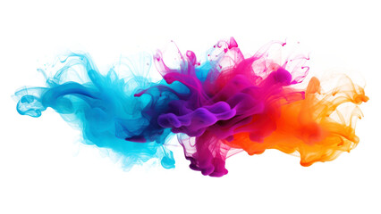 PNG A colorful smoke explosion backgrounds purple paint. 