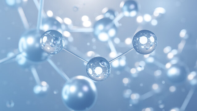 magnesium chloride molecular structure 3d, flat model, chlorides, structural chemical formula view from a microscope