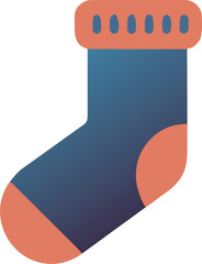 isolated socks, icon colored shapes gradient