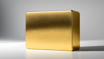 Golden bricks on a solid color background, luxury concept