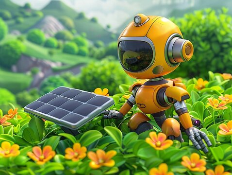 Ecoefficient industrial robotics, solarpowered bots perform tasks with zero carbon footprint, revolutionizing manufacturing
