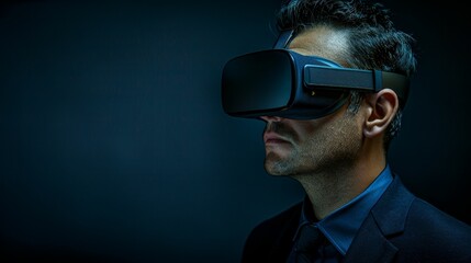 Lawyer defends clients, advocating for justice with expertise and dedication to the law with virtual reality sunglass