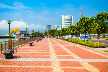 Riverfront in Danang city, Vietnam