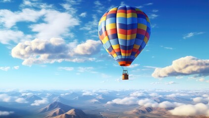 a air balloon in the sky