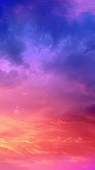 Tafelkleed Dramatic sky, colorful clouds at sunset or sunrise, cloudy sky, beautiful background wallpaper with copy space © RBGallery