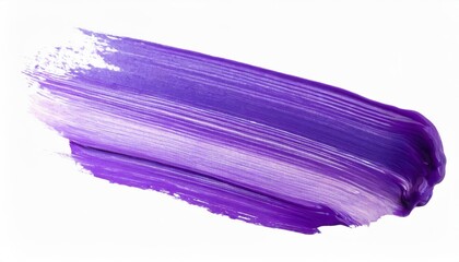 Vibrant purple paint stroke on white