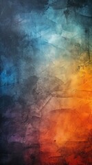 Abstract Watercolor Grunge Texture Wall Background. Grainy Orange, Blue, Yellow, and White Noise Texture wallpaper