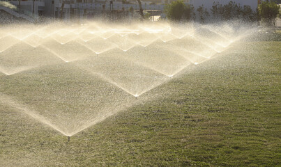 automatic water irrigation system for lawn